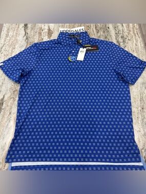 RLX Ralph Lauren Performance Golf Blue Polo Shirt Men's Sz Large NWT $98

New
